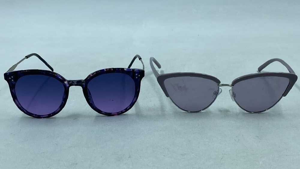 Lot of 2 Unbranded Purple Sunglasses Women - Size… - image 2