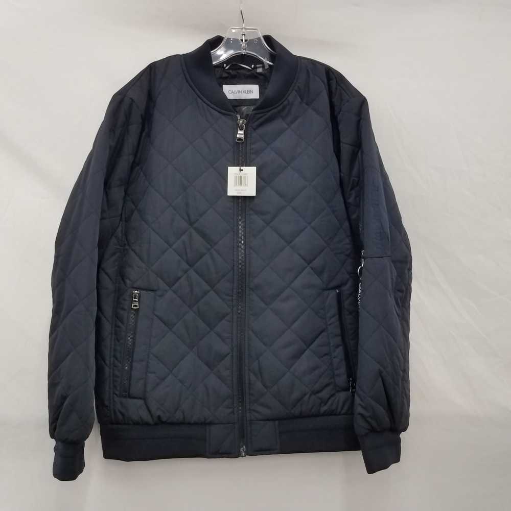 Calvin Klein Black Quilted Bomber Jacket NWT Size… - image 1