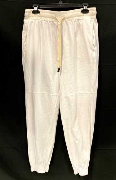 NWT Bassike Mens White Cotton Elastic Waist Pocket