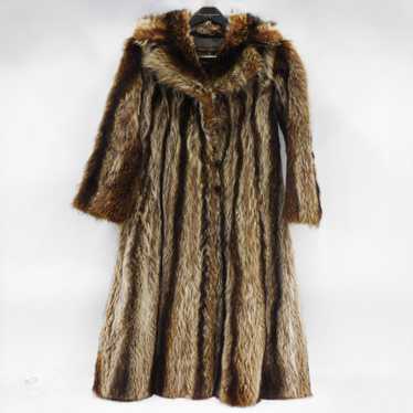 Vintage Blum's Vogue Women's Raccoon Fur Full Len… - image 1