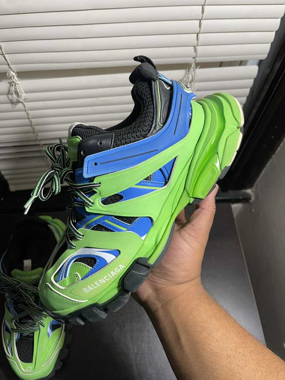 Balenciaga Balenciaga Track Green Blue Size EU 42… - image 4