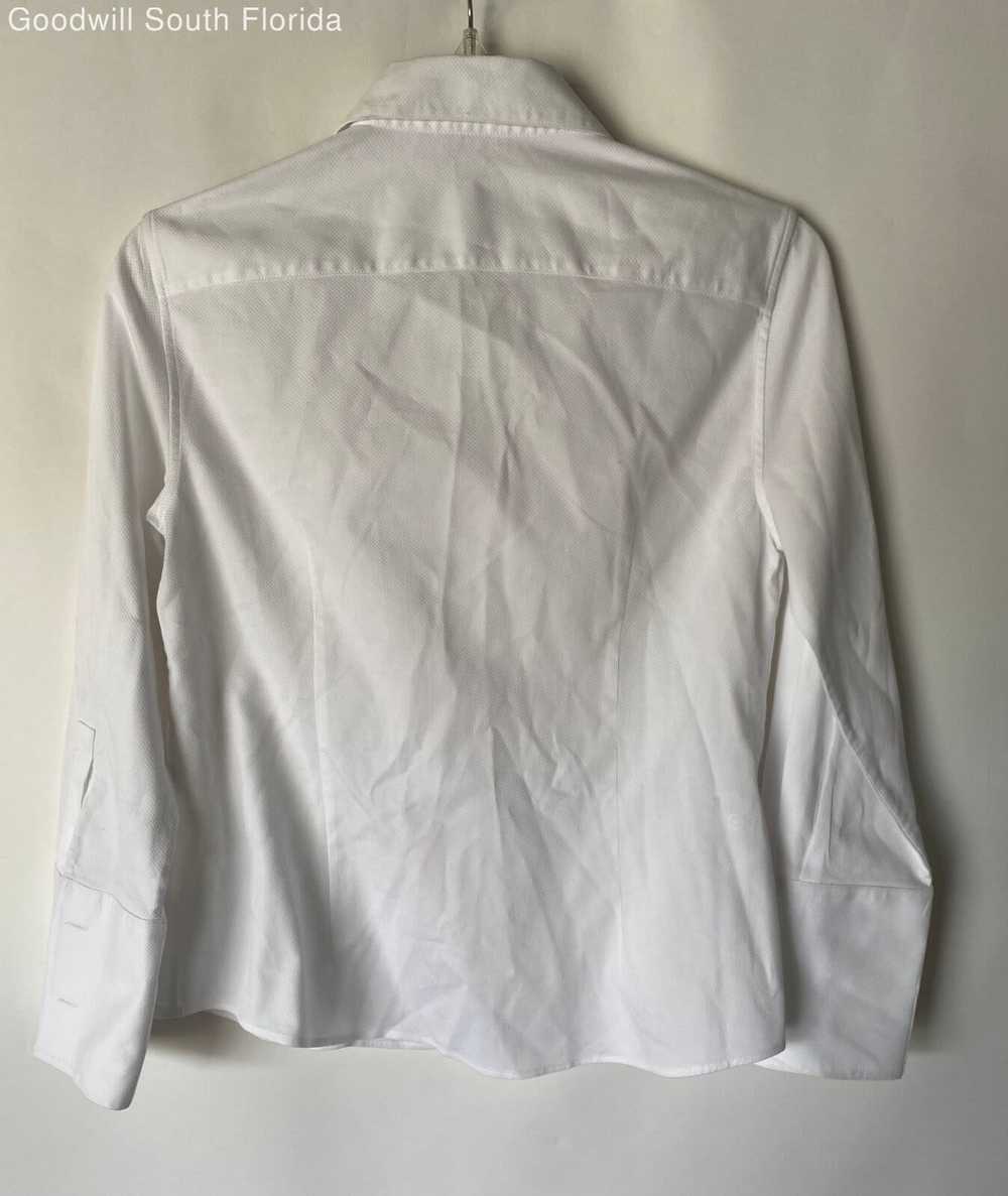 Authentic Carolina Herrera Womens White Button Do… - image 3