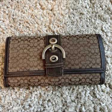 Soho Coach buckle tri fold wallet - image 1