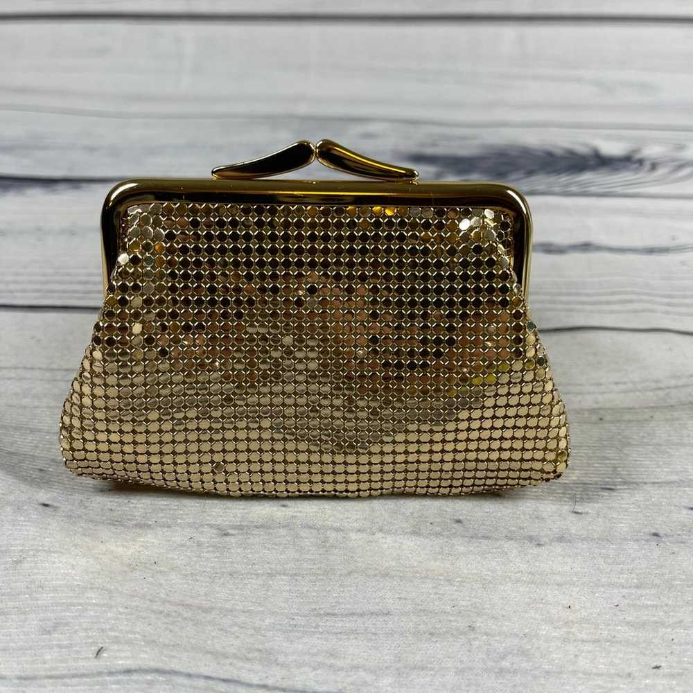 Vintage Art Deco Gold Kisslock ID Coin Purse - image 10