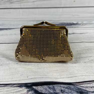 Vintage Art Deco Gold Kisslock ID Coin Purse - image 1