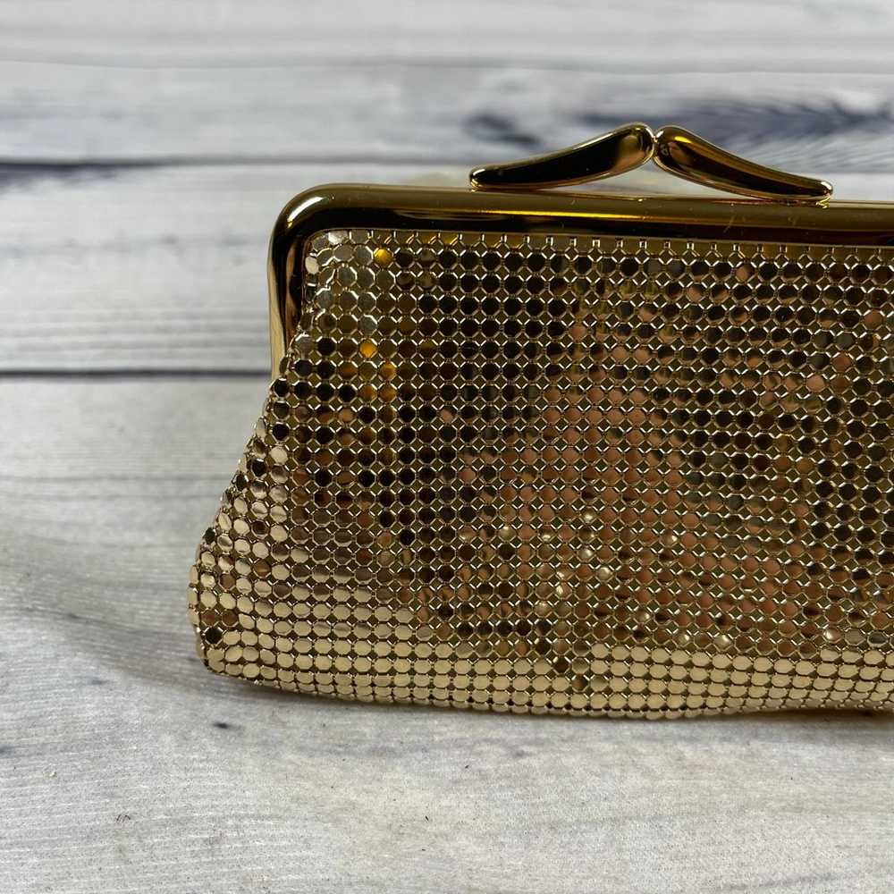 Vintage Art Deco Gold Kisslock ID Coin Purse - image 2