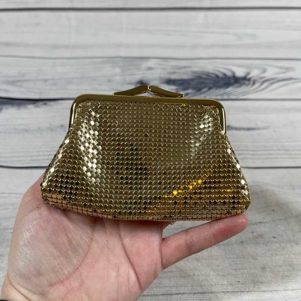 Vintage Art Deco Gold Kisslock ID Coin Purse - image 6