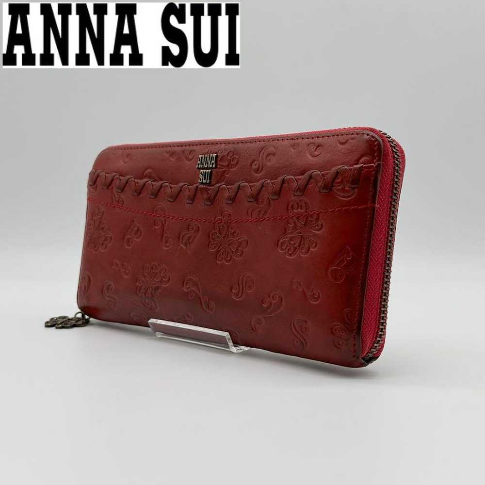 【Excellent condition】 ANNA SUI leather long walle… - image 1