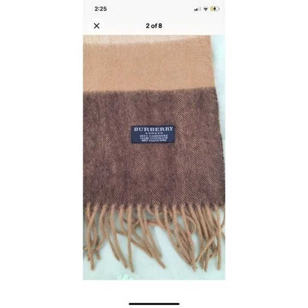 Burberry Vintage scarf 100% cashmere - image 2