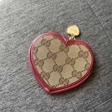 GUCCI Coin Case Coin Purse Wallet Heart Vintage