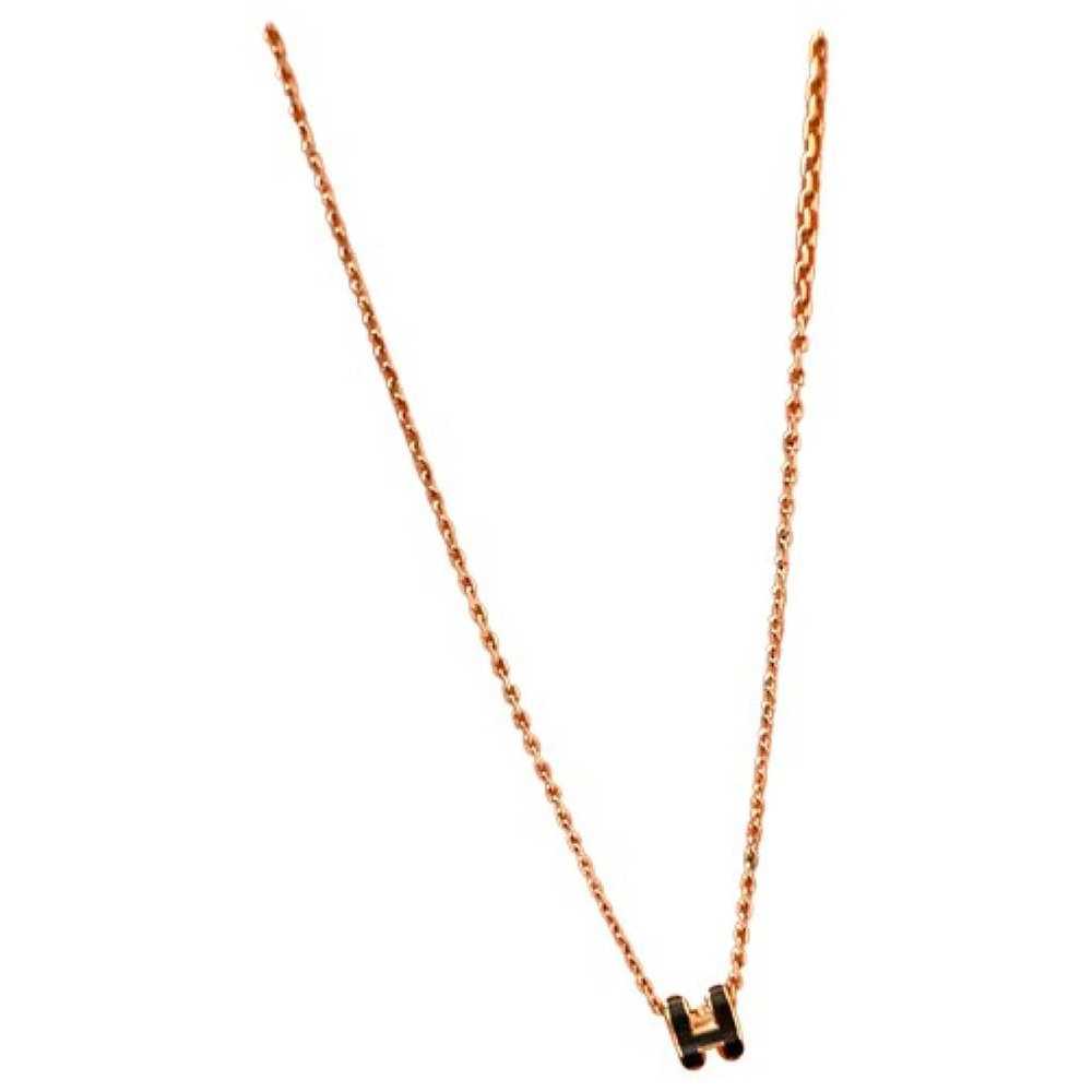 Hermès Pop H pink gold necklace - image 1