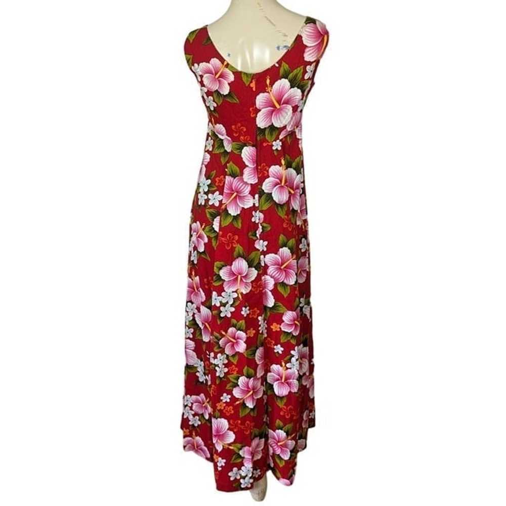 UI-MAIKAI Dress Size Small red pink Hawaiian Hibi… - image 10