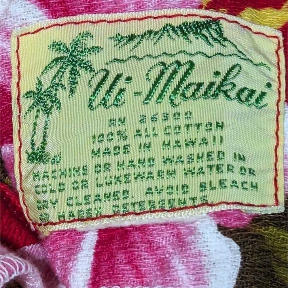 UI-MAIKAI Dress Size Small red pink Hawaiian Hibi… - image 11