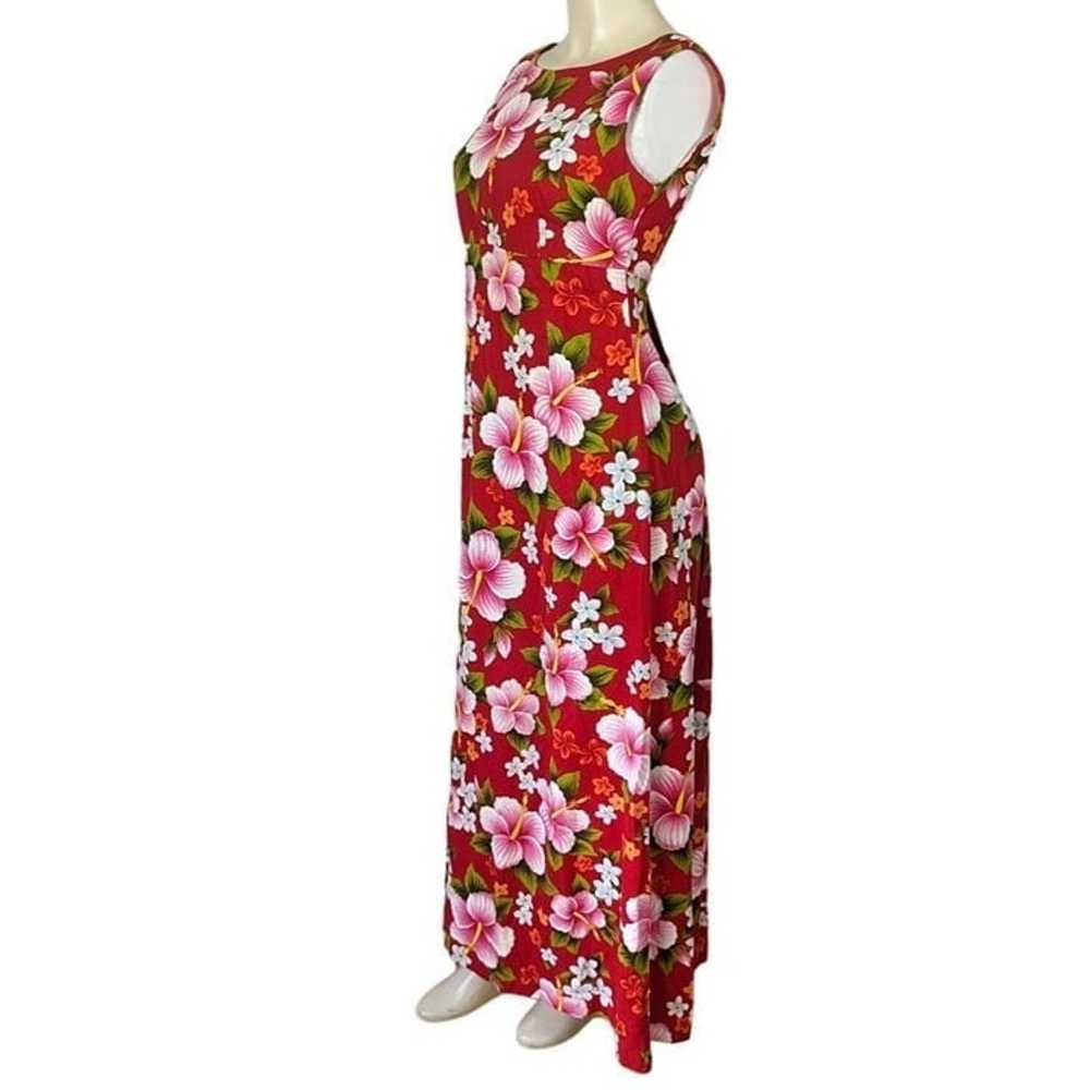 UI-MAIKAI Dress Size Small red pink Hawaiian Hibi… - image 4