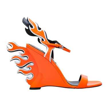 Prada Flame patent leather sandals - image 1