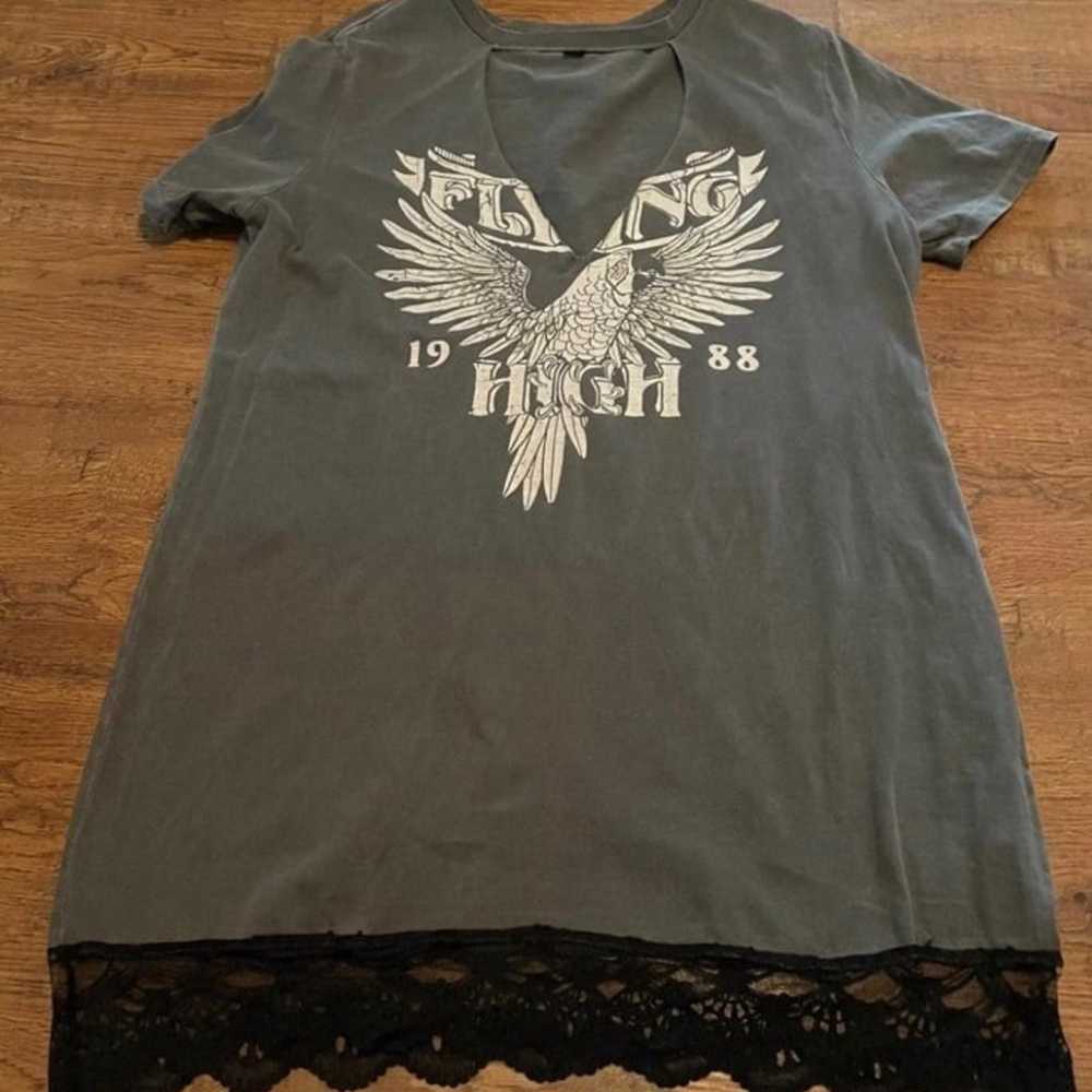 Flyin high T-shirt dress 0X plus NEW - image 1