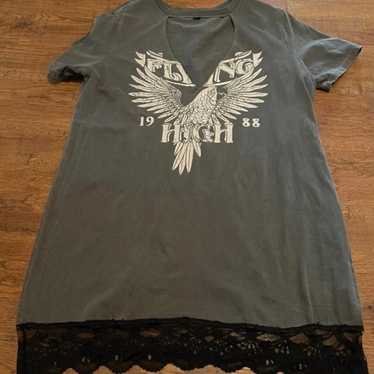 Flyin high T-shirt dress 0X plus NEW - image 1