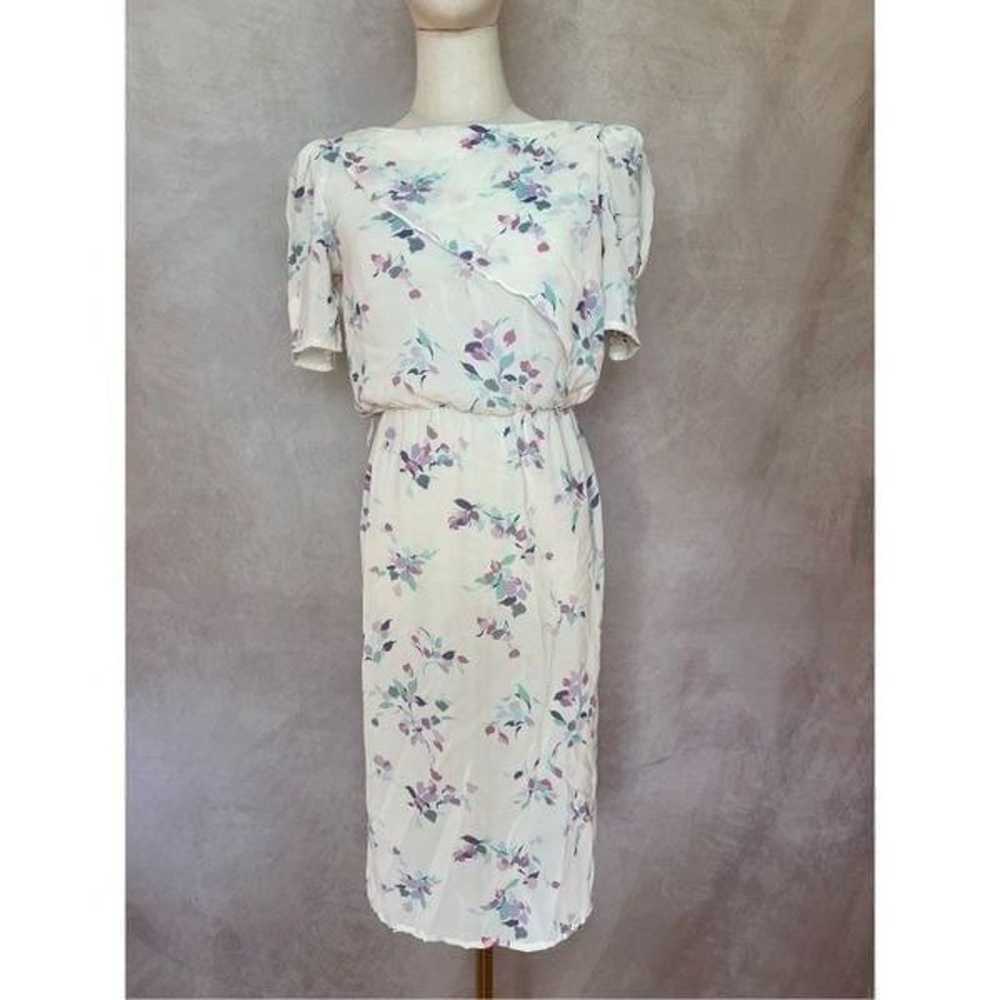 Vintage 1980s Dress Floral - image 1