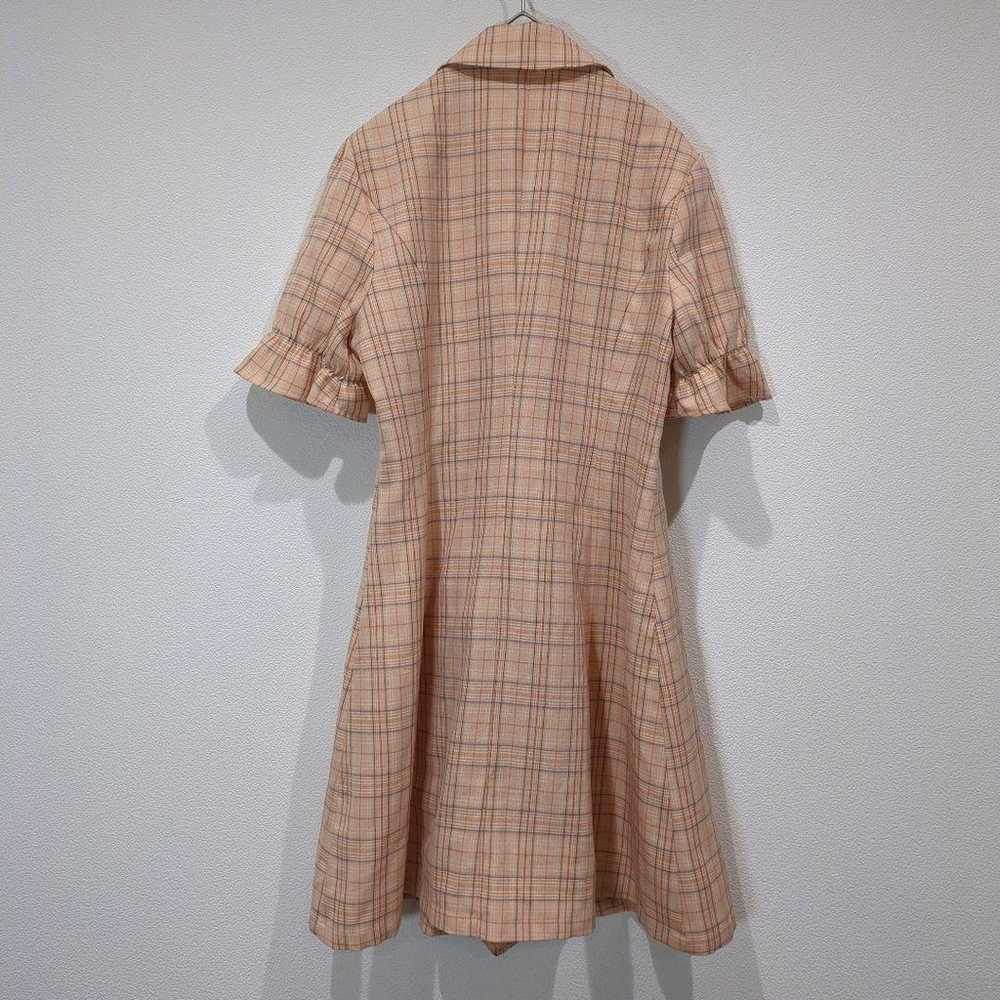 In Shop, Shirt Dress, Checkered, Orange, Frilled … - image 10