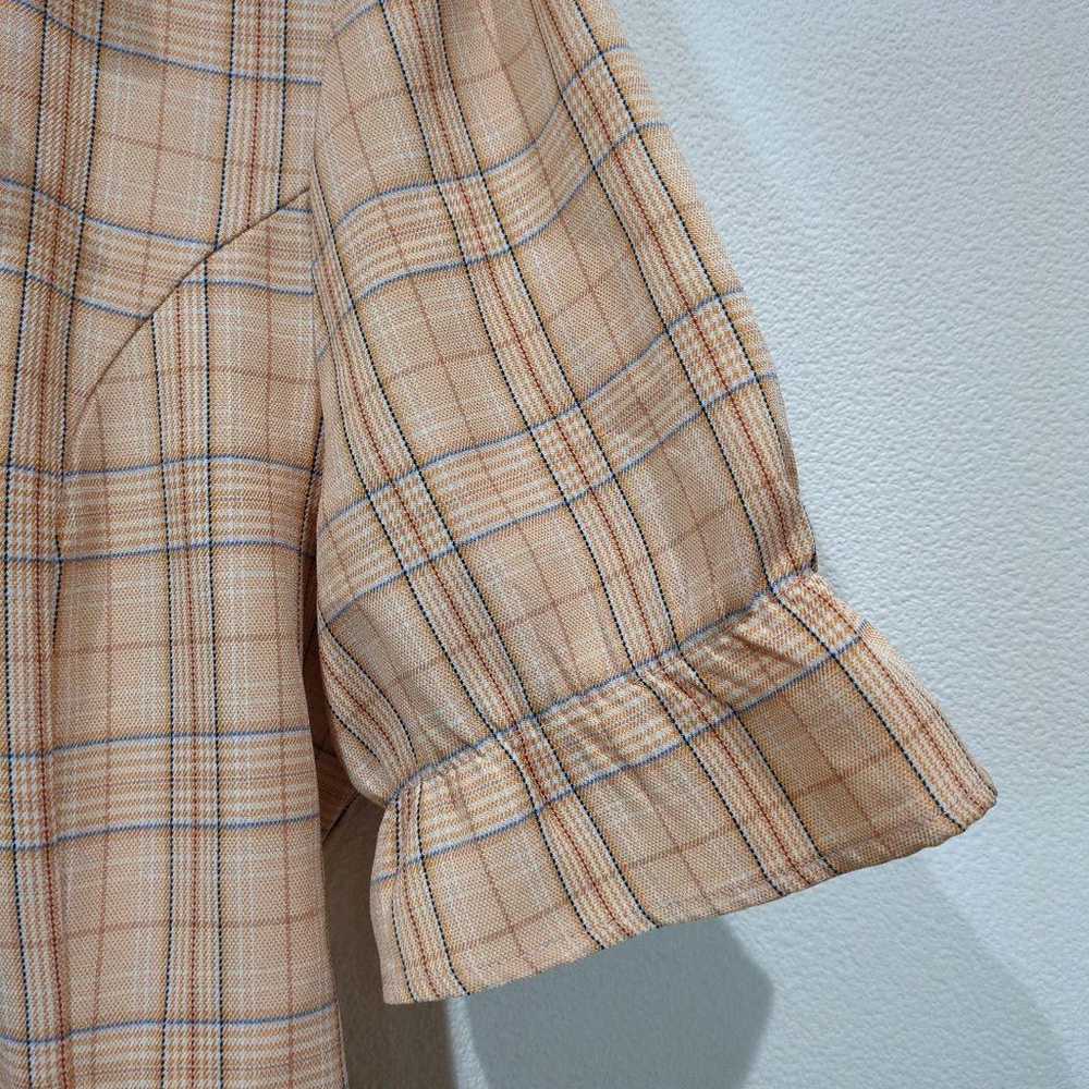 In Shop, Shirt Dress, Checkered, Orange, Frilled … - image 7