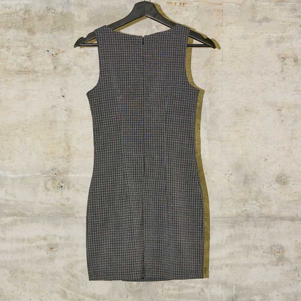 Aqua Blue - Fall Vintage Y2K Shift Dress - Plaid … - image 2