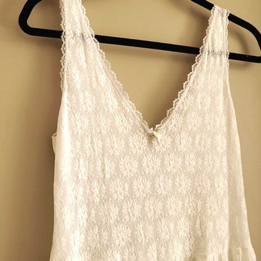 80s Lace slip dress. Vintage - image 4