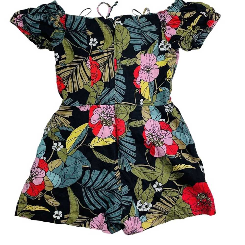 Guess Womens Tropical Romper Floral Off-Shoulder … - image 2