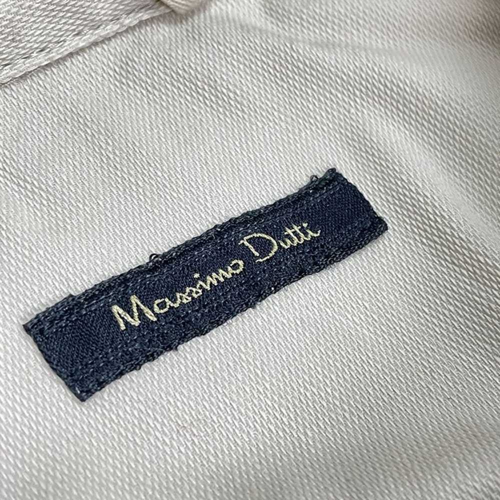 Womens Massimo Dutti Dress Cream Button-Up Shirt … - image 8