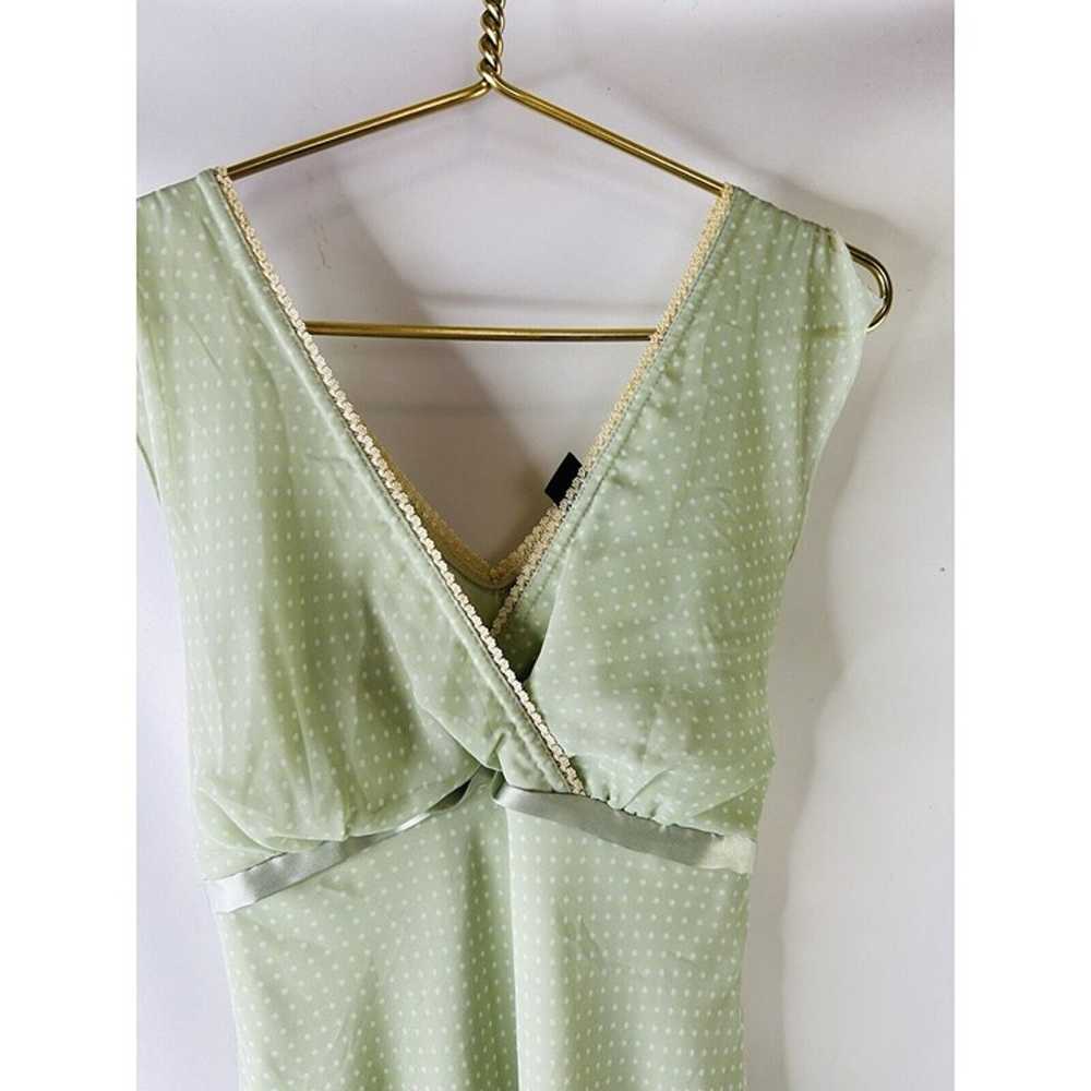 Vintage Y2K Womens Small Green Polka Dot Baby Dol… - image 4