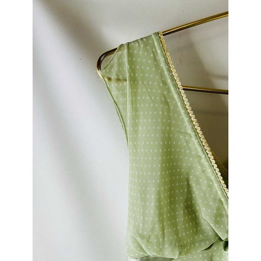 Vintage Y2K Womens Small Green Polka Dot Baby Dol… - image 7