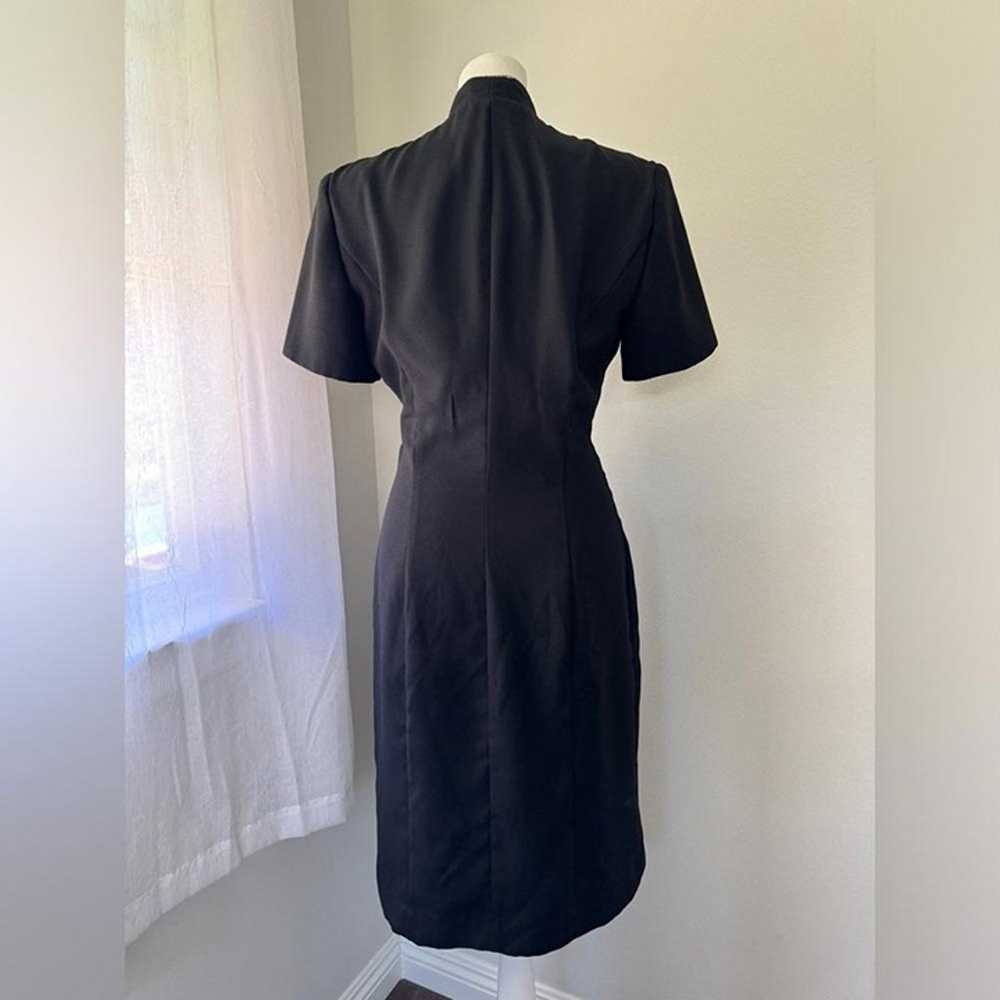 Vintage ‘90s Dave & Johnny Black Cocktail Dress w… - image 6