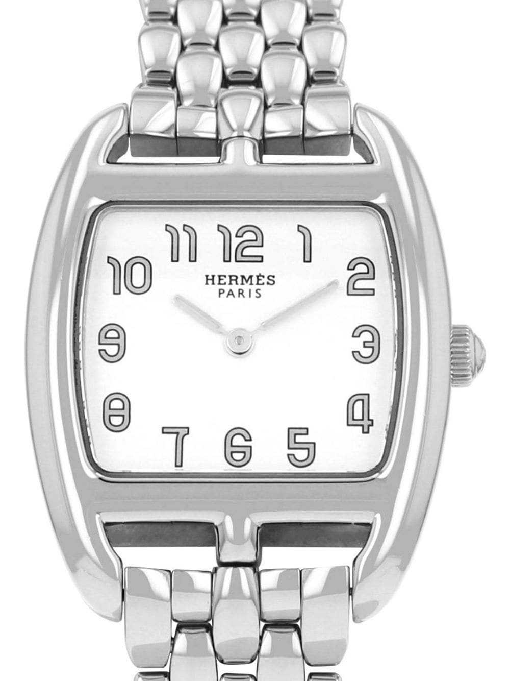 Hermès Pre-Owned 2010 Cape Cod Tonneau 26mm - Sil… - image 2