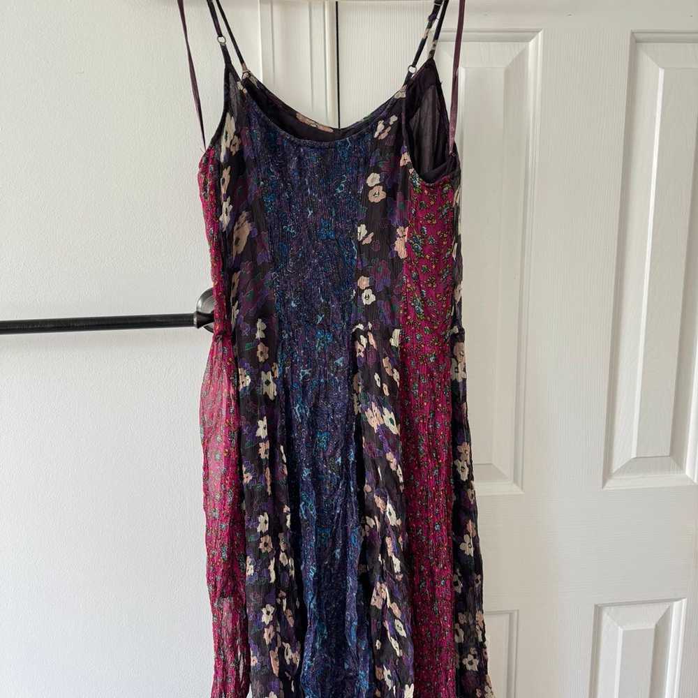 Free People Maxi dress purple floral sequin - image 2