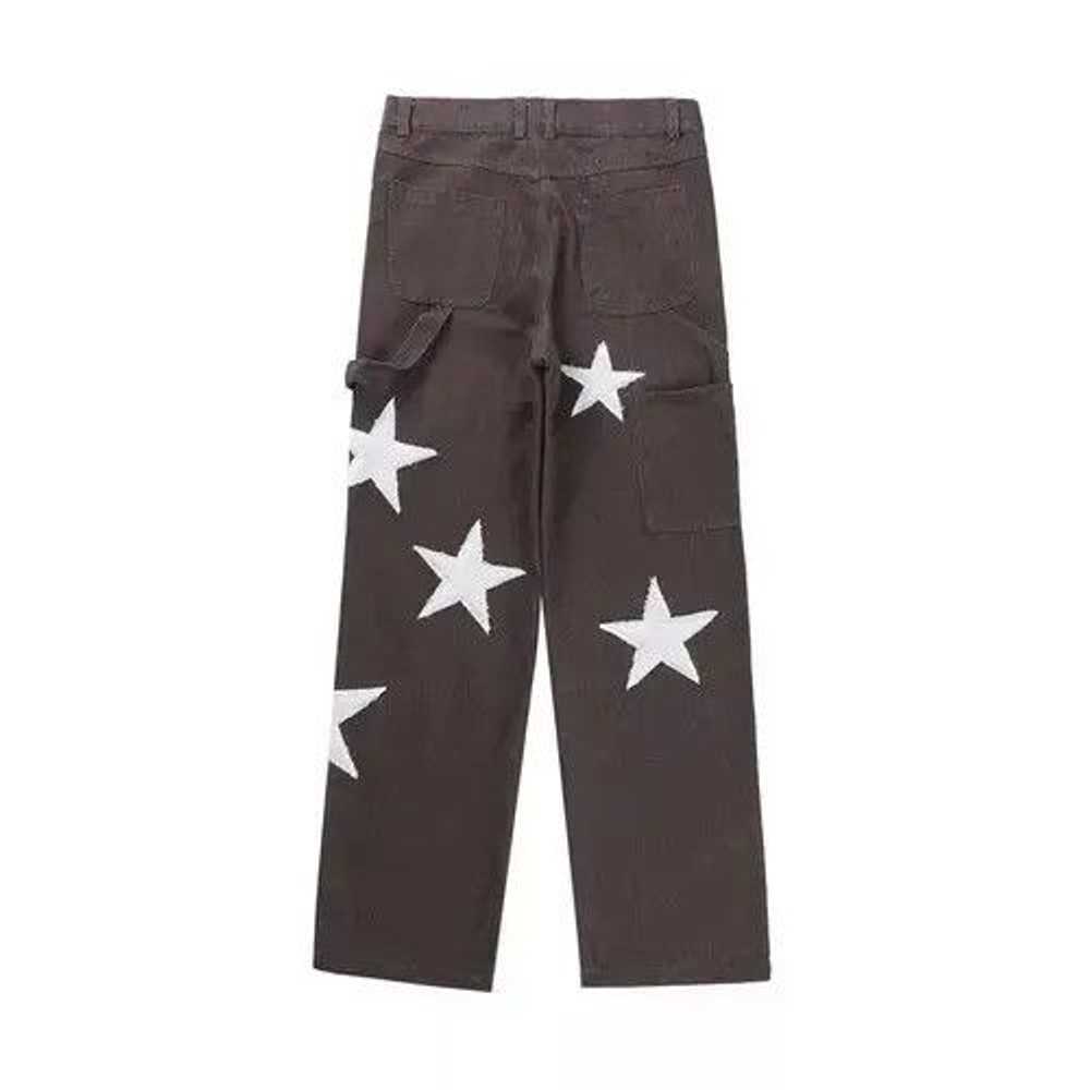 Streetwear Stars Embroidery Baggy Pants - image 4