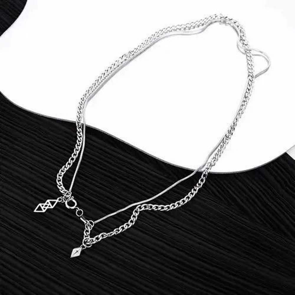 Chain × Jewelry × Streetwear Cross Chrome Chain S… - image 1