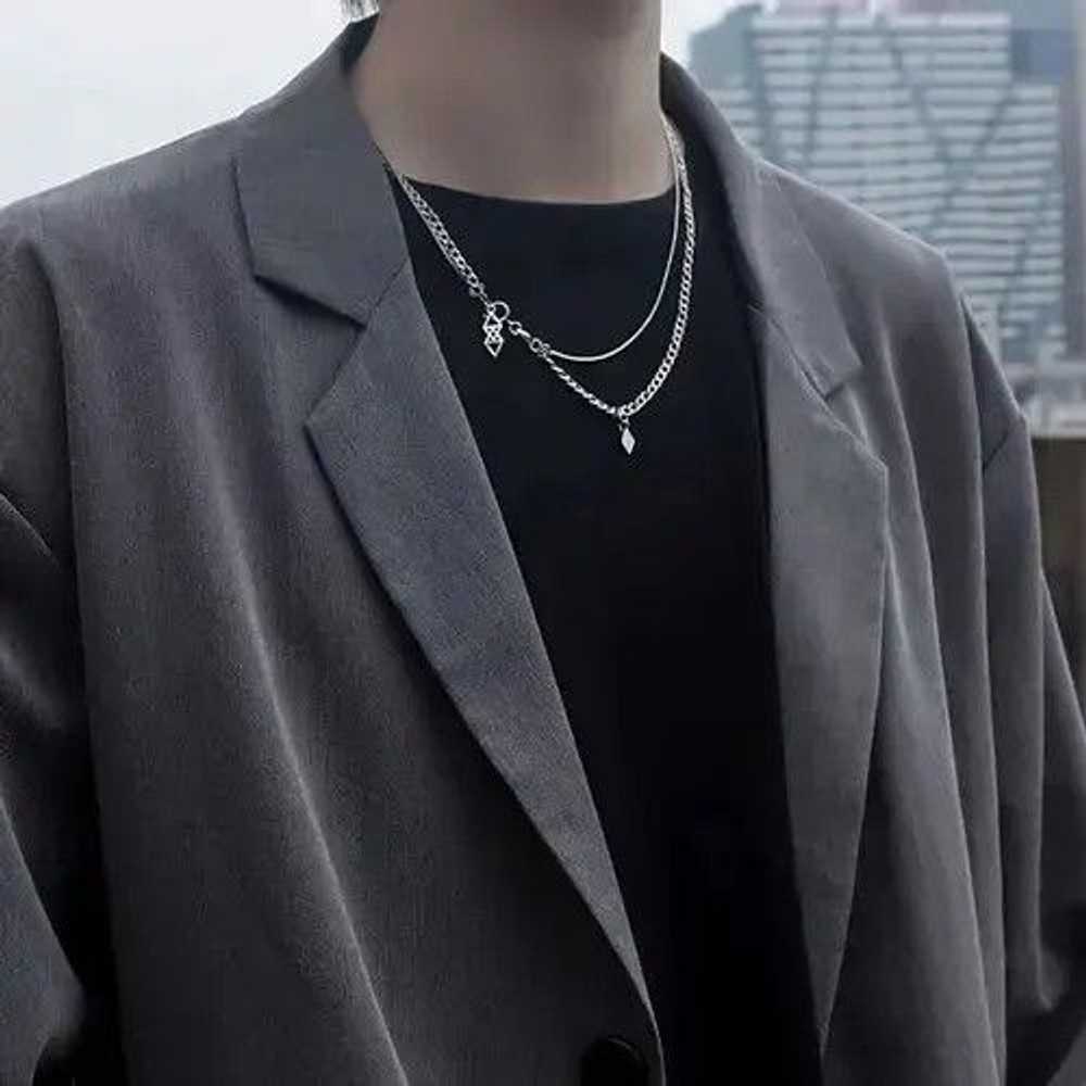 Chain × Jewelry × Streetwear Cross Chrome Chain S… - image 2