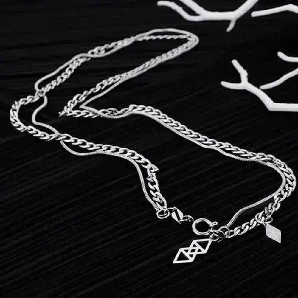 Chain × Jewelry × Streetwear Cross Chrome Chain S… - image 3