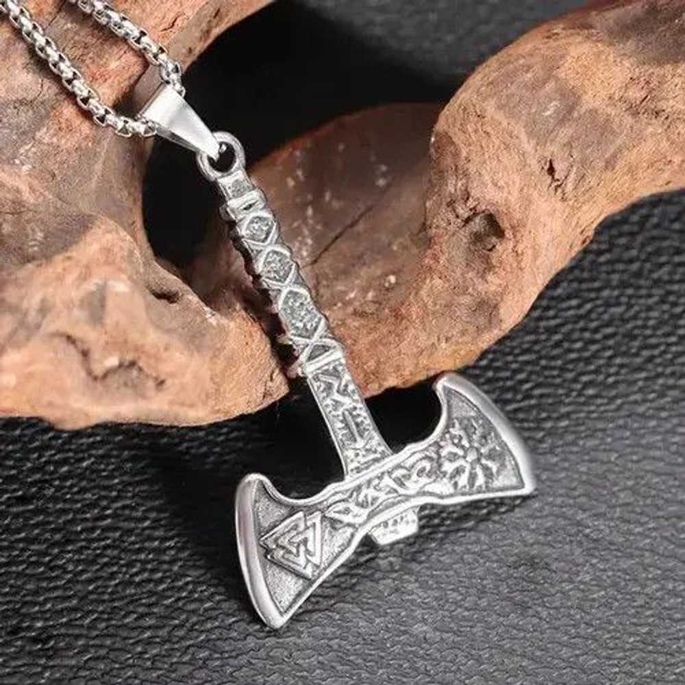 Jewelry × Streetwear × Vintage Tomahawk Axe Neckl… - image 2