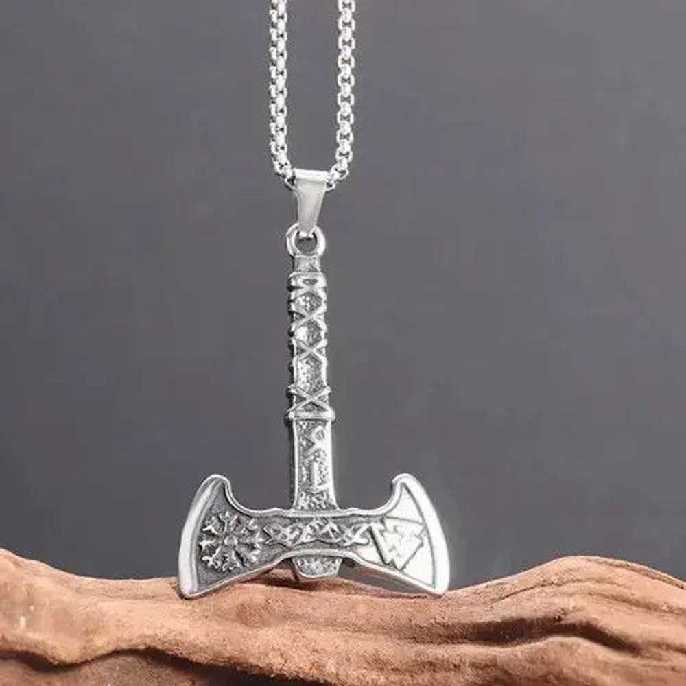 Jewelry × Streetwear × Vintage Tomahawk Axe Neckl… - image 3