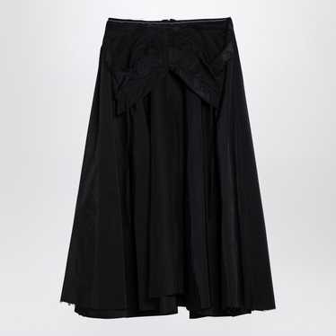 Maison Margiela o1d2blof0824 Taffeta Skirt in Blac