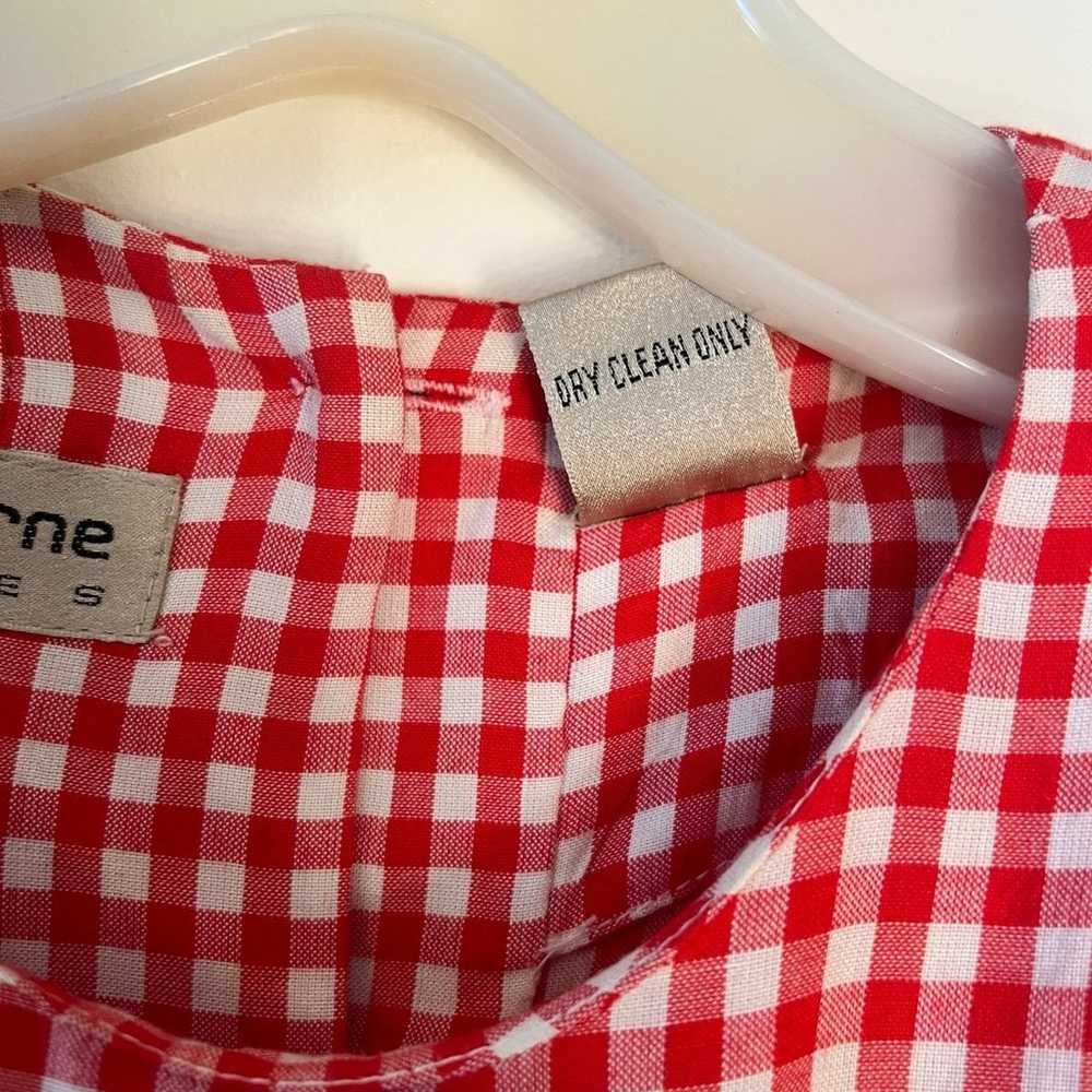 Vintage Liz Claiborne Red Gingham Dress - image 7