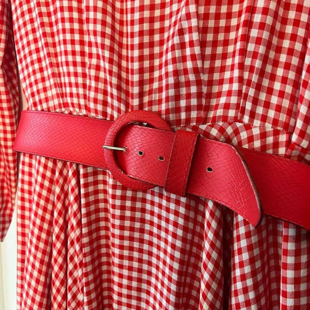 Vintage Liz Claiborne Red Gingham Dress - image 8