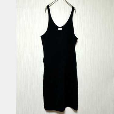 b028 Azure Teube M Cami Onepiece Black Back Slit … - image 1