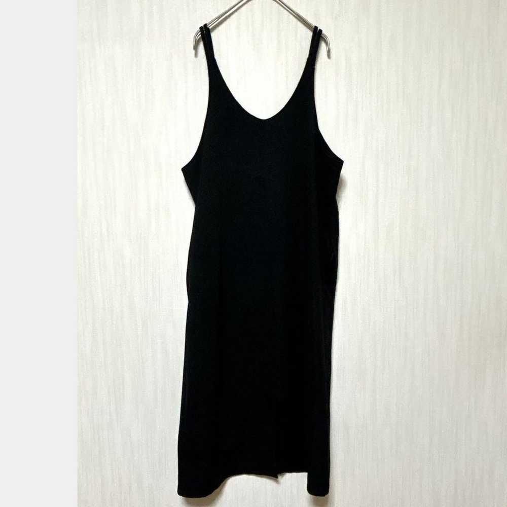 b028 Azure Teube M Cami Onepiece Black Back Slit … - image 2