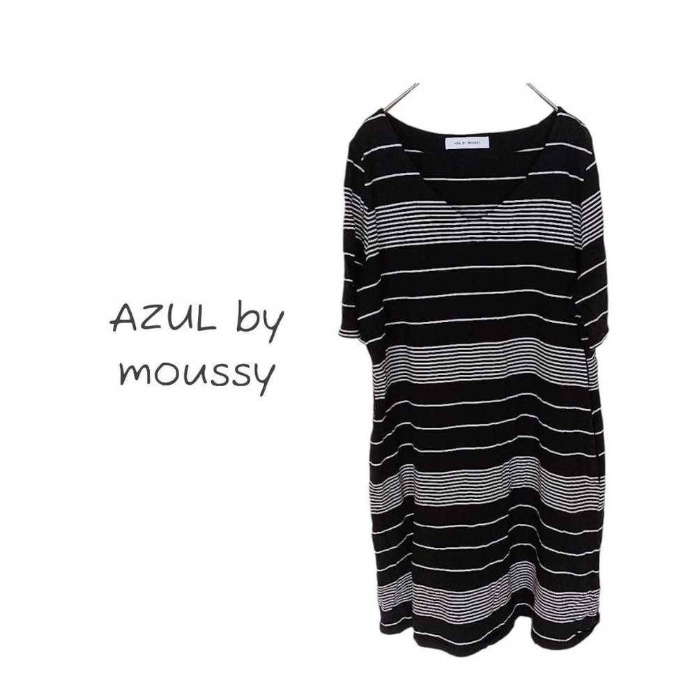 【AZUL by moussy】Dress Mini Tops Border Casual