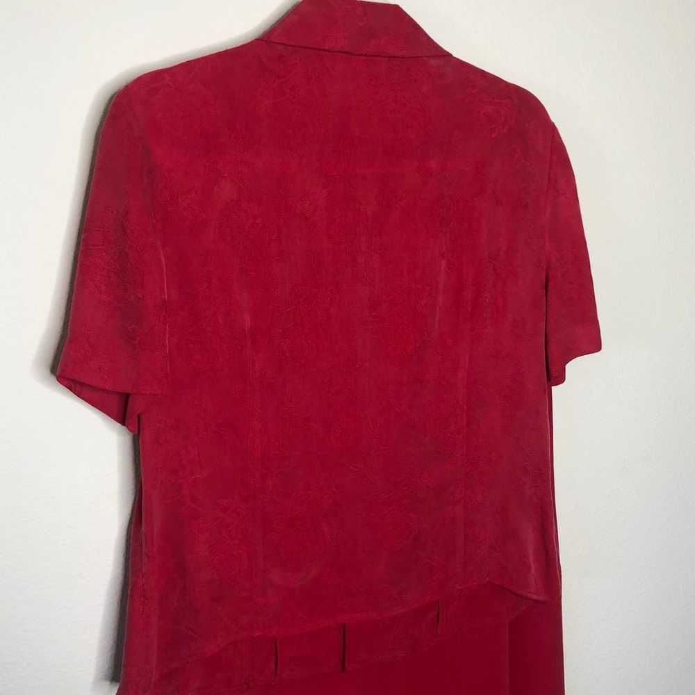 Vintage Liz Claiborne Red Dress Set 10 - image 7