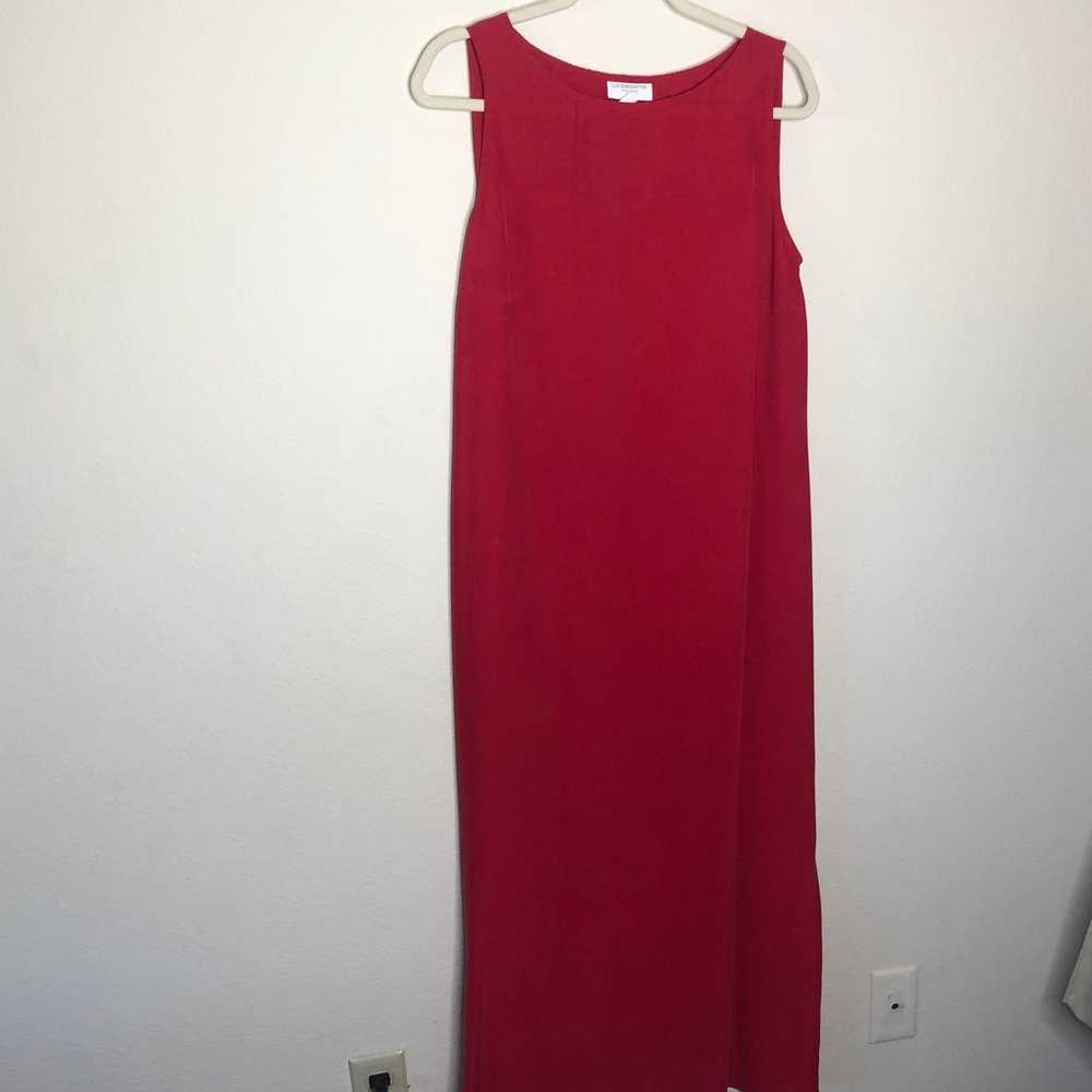 Vintage Liz Claiborne Red Dress Set 10 - image 8