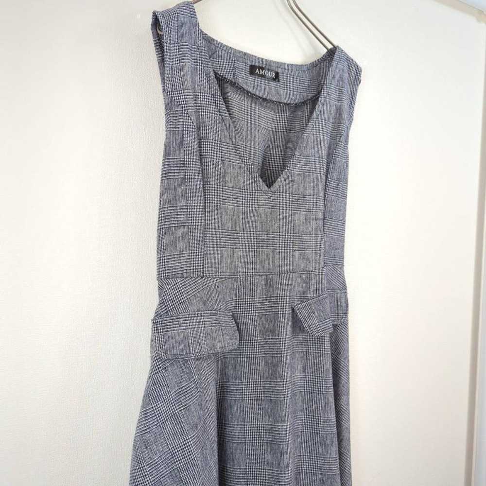 Excellent condition, Amour sleeveless check long … - image 4