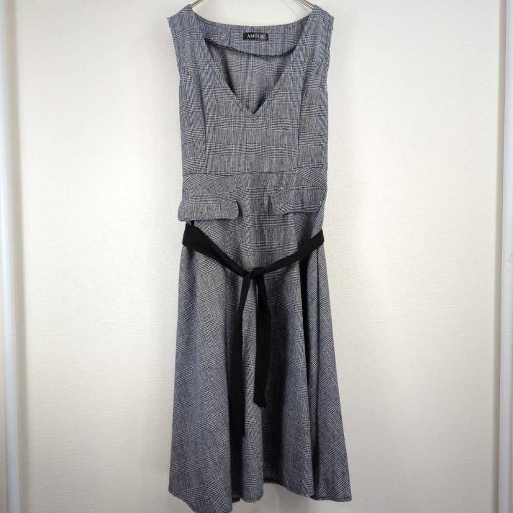 Excellent condition, Amour sleeveless check long … - image 6