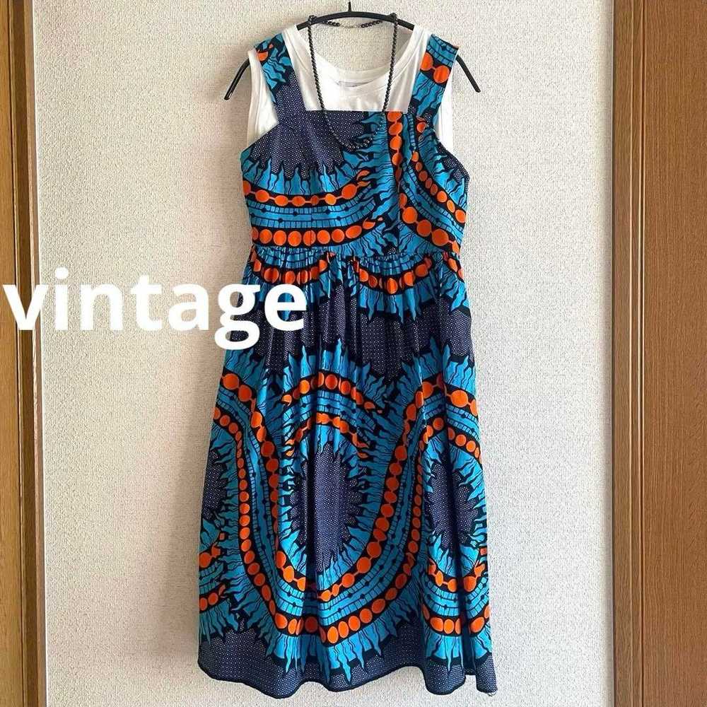 Vintage African Batik One-piece OZ itimi - image 1